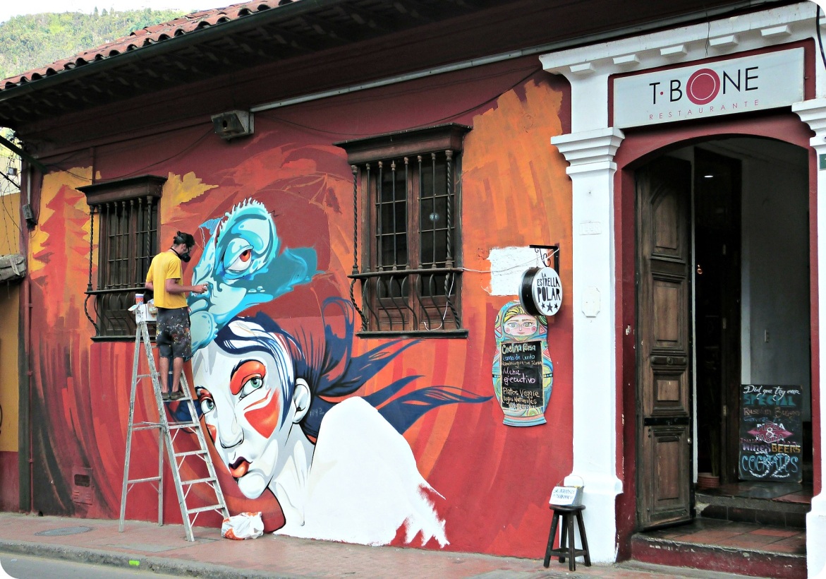 Art rue Bogotá street art