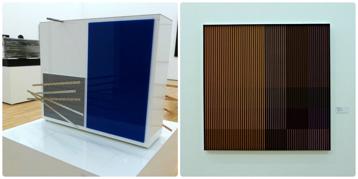 oeuvres abstraites musée Bogotá "Structure acrylique cinétique" - Jésus Rafael Soto "Phisicrome 2068" - Carlos Cruz Diez